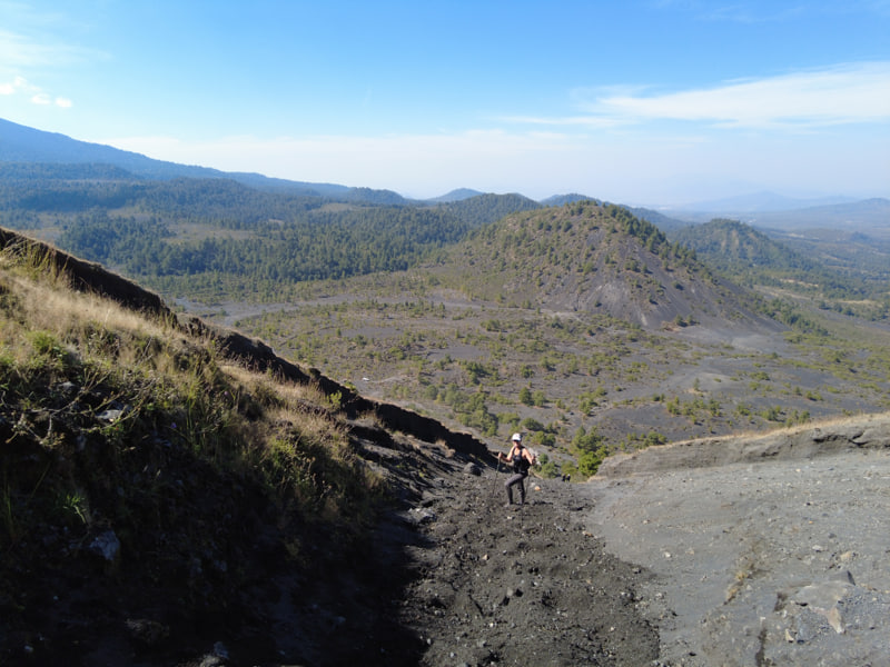 bajada volcan paricutin