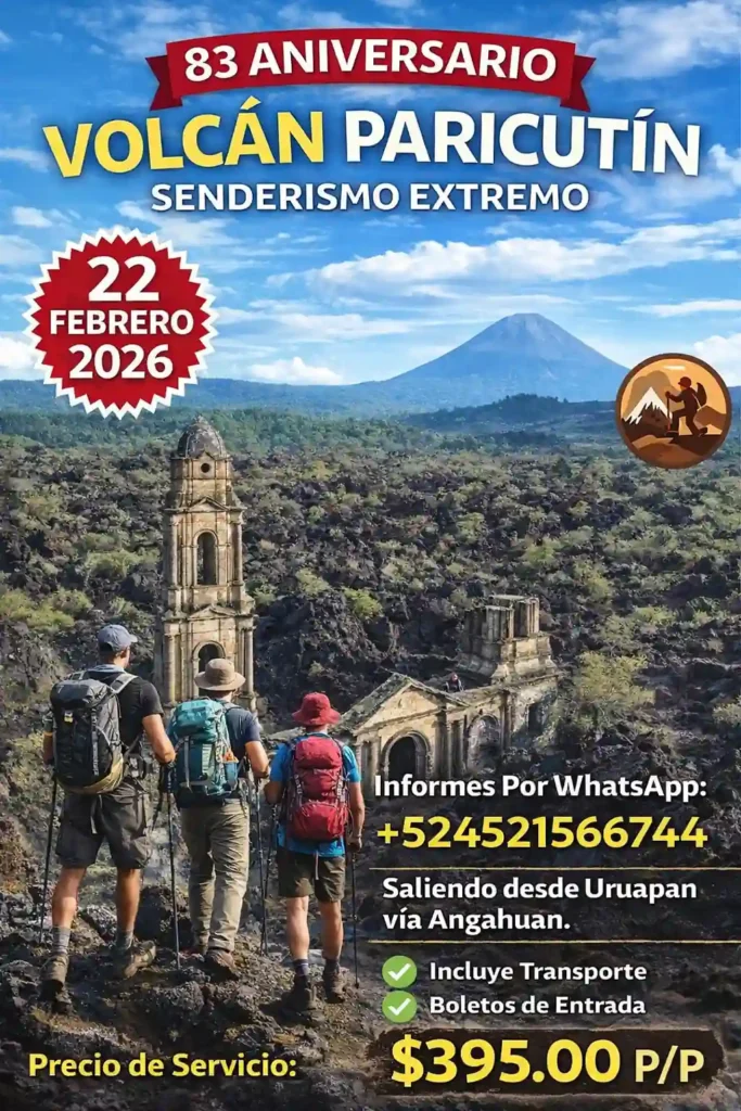 Recorridos al Cráter del volcán Paricutín volcan paricutin